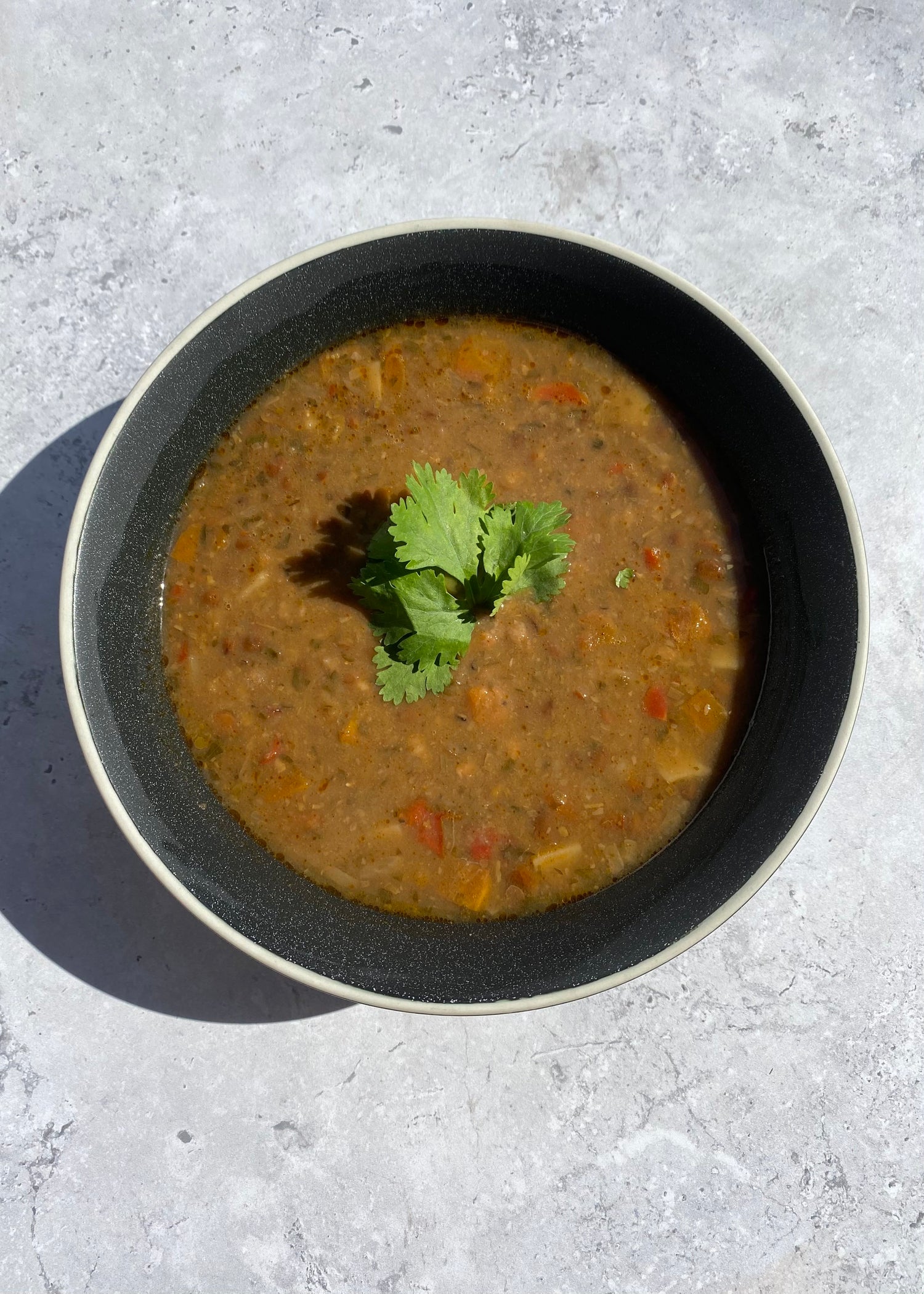 THREE LENTIL SOUP