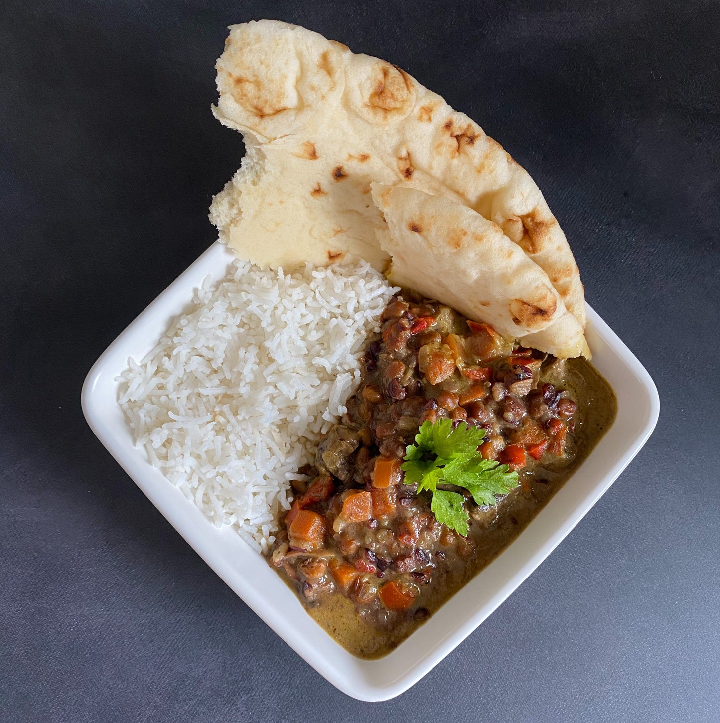 Organic Curry with Mung Beans and Black Rice