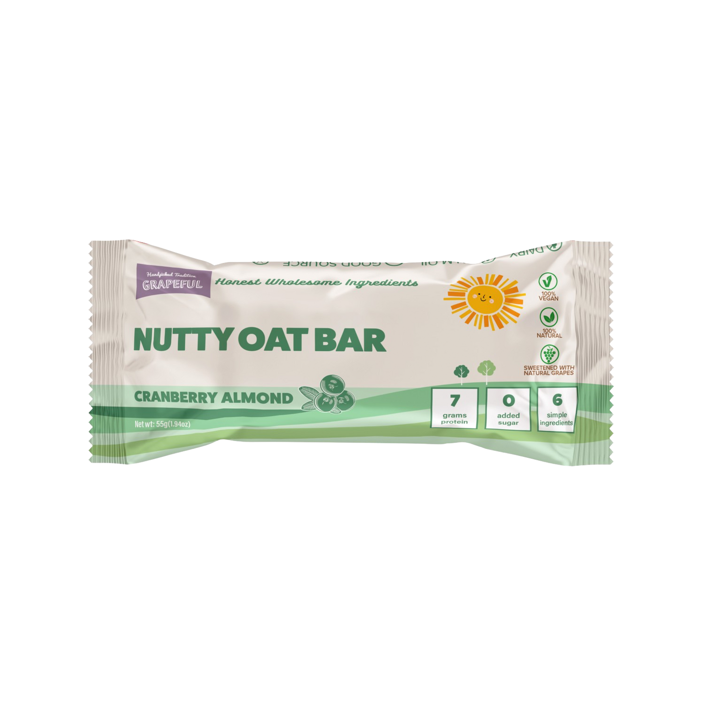 Nutty Oat Bar Cranberry Almond