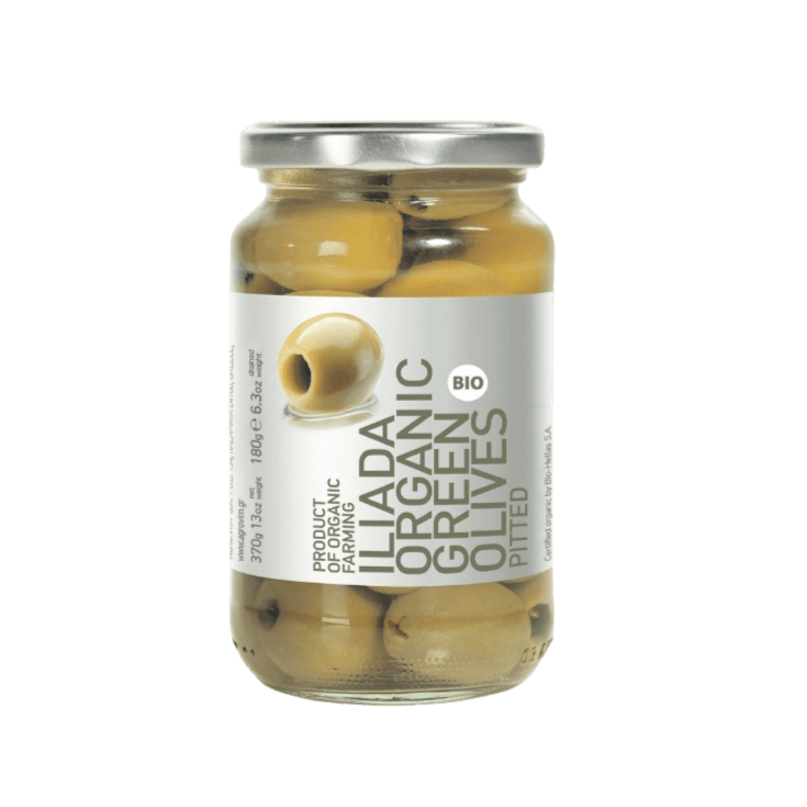 Organic Green Pitted Olives