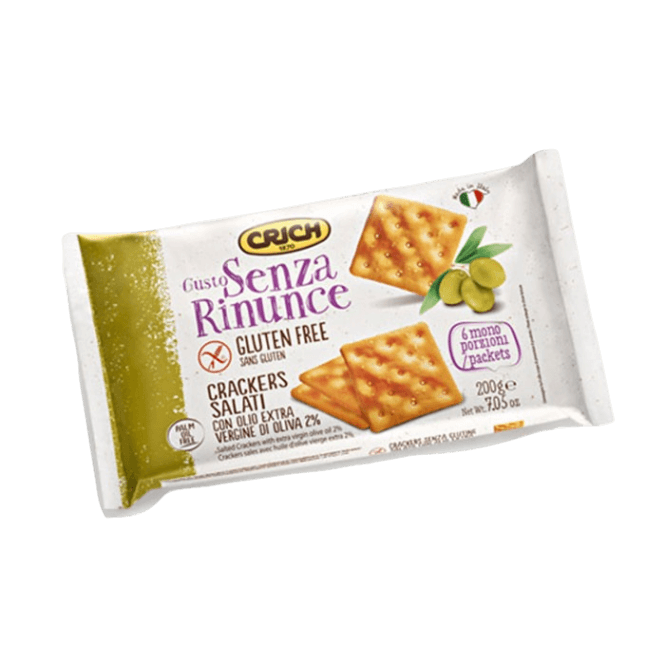 Gluten Free Salted Crackers with Extra Virgin Olive Oil