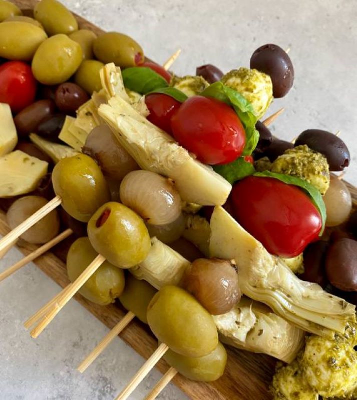 Green Olives Stuffed With Garlic