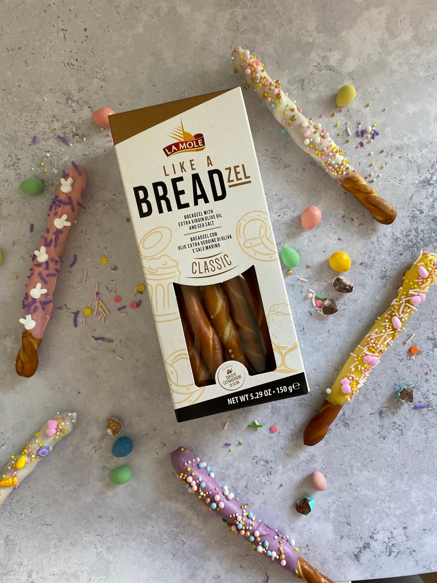 CHOCOLATE DIPPED BREADZELS