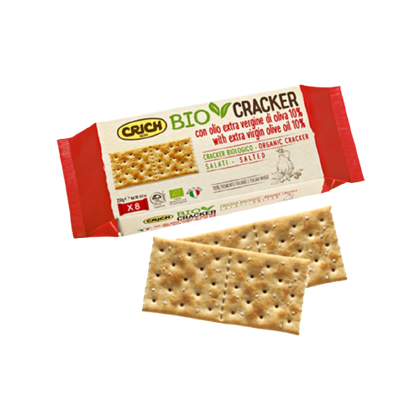 Organic Crackers Salted with Extra Virgin Olive Oil