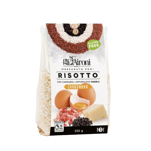 Risotto Carbonara With Smoked Rice