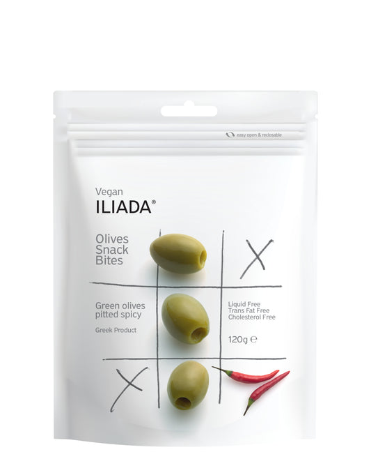 Olive Snack Bites - Green Pitted Spicy