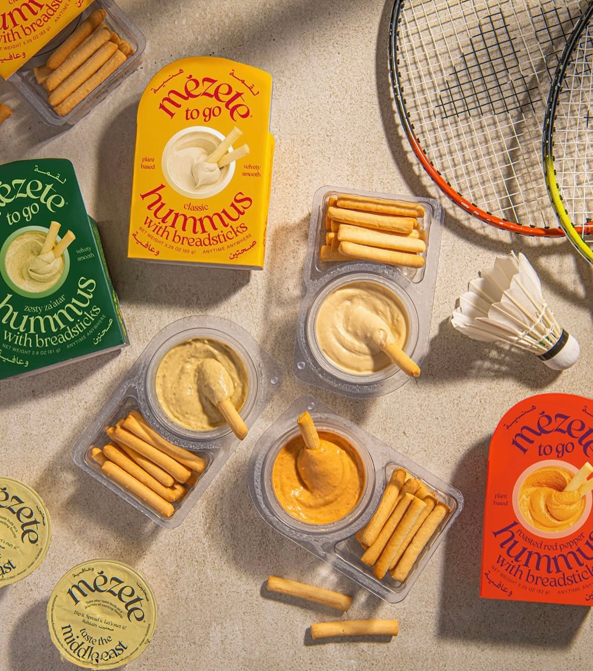 Classic Hummus With Breadsticks