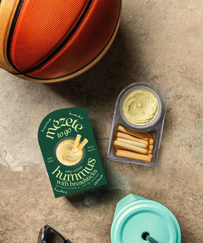 Zesty Za'atar Hummus With Breadsticks