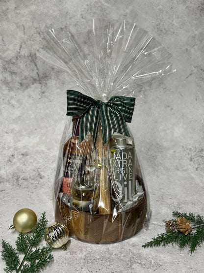 Acacia Salad Bowl Gourmet Gift Set