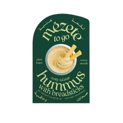 Zesty Za'atar Hummus With Breadsticks