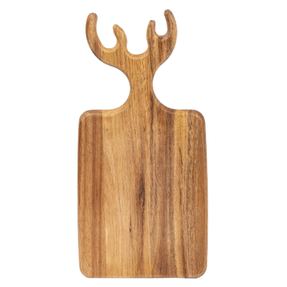 Acacia Wood Reindeer-Shaped Serving Tray