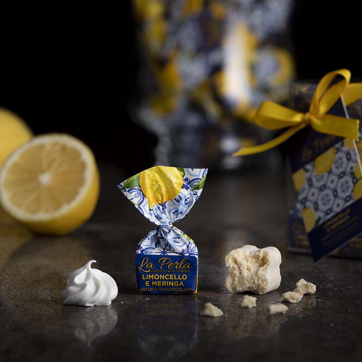 Limoncello and Meringue Truffles